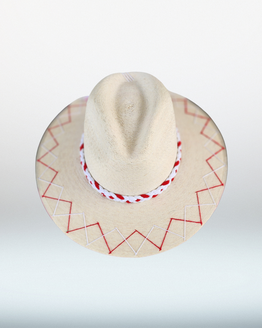 Arkansas Razorbacks + Double Zig Zag Brim Palm Hat