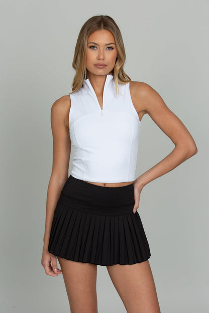 Black Pleated Tennis Skirt