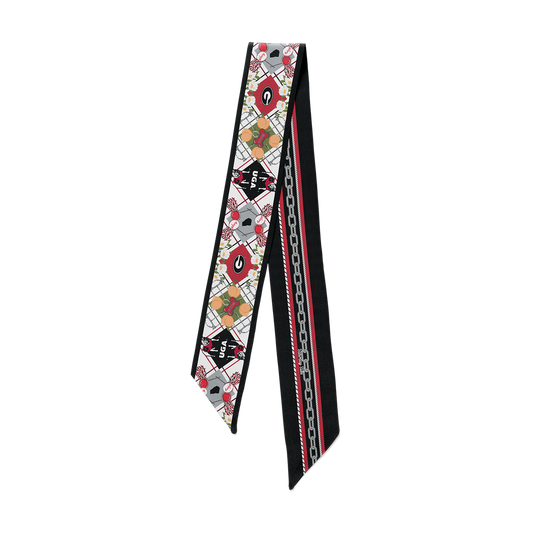 Saturday Silks - All-Star Skinny Scarf - Georgia