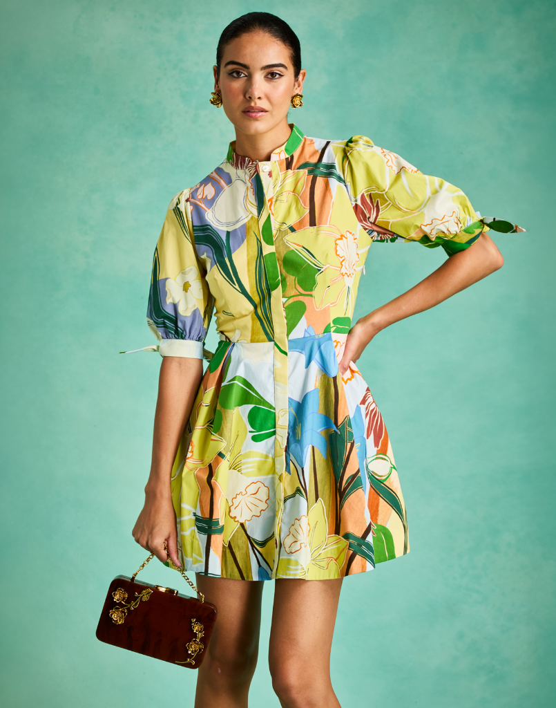 Brooklyn Mini Dress - Primrose Florals - Spinout