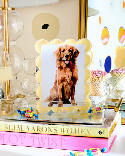 BUTTER YELLOW ACRYLIC PICTURE FRAME