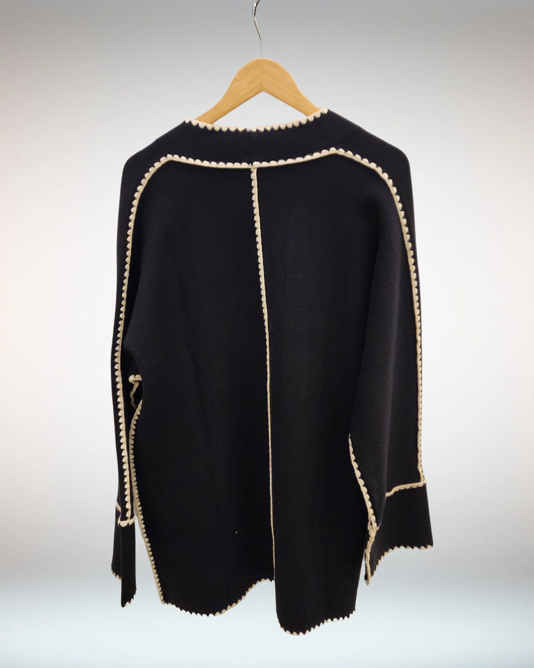 Long Sleeve Midi Cardigan - Black