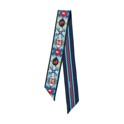 Saturday Silks - All-Star Skinny Scarf - Ole Miss