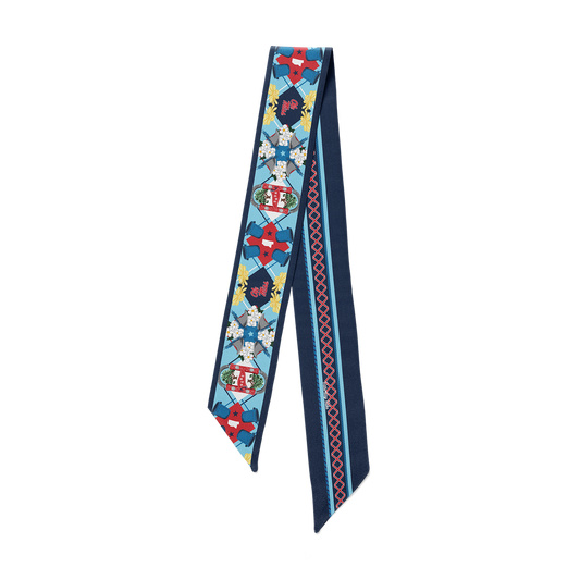 Saturday Silks - All-Star Skinny Scarf - Ole Miss