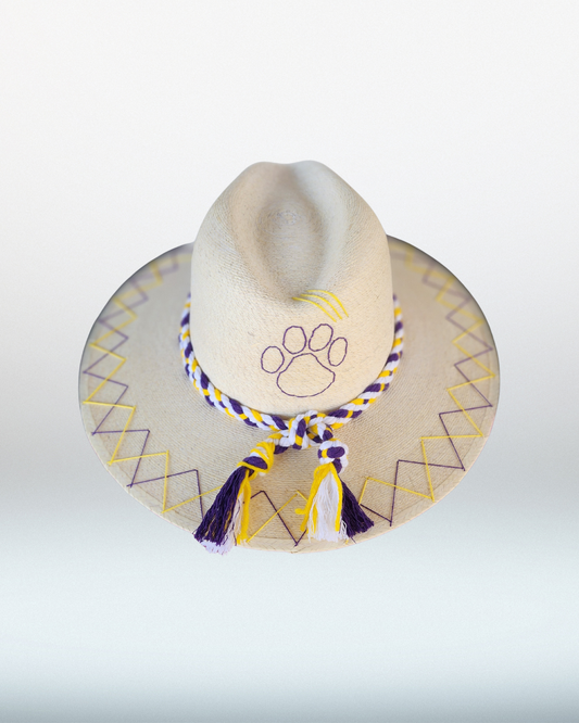 LSU + Double Zig Zag Brim Palm Hat