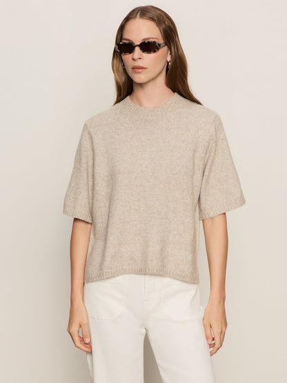 Perfect Sweater Tee - Heather Pearl