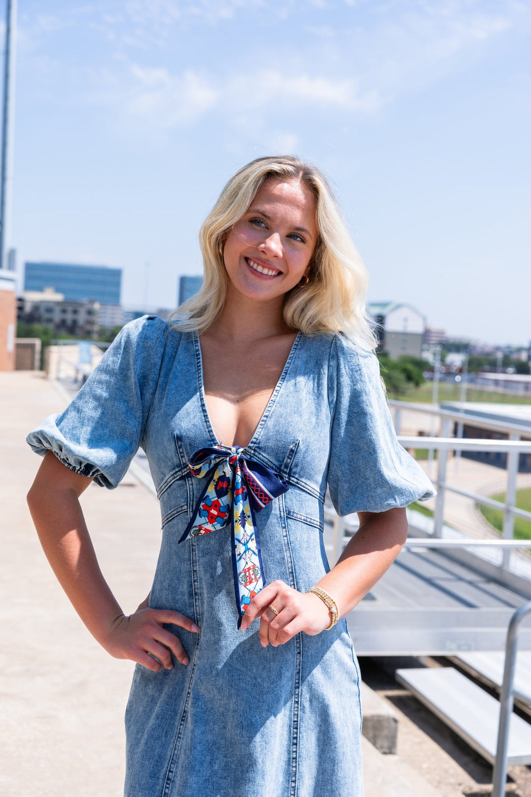 Saturday Silks - All-Star Skinny Scarf - Ole Miss