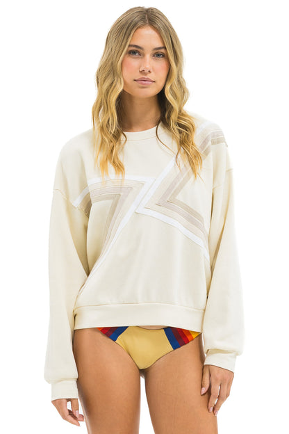 Blaze Relaxed Crew Sweatshirt - Vintage White // Vintage White