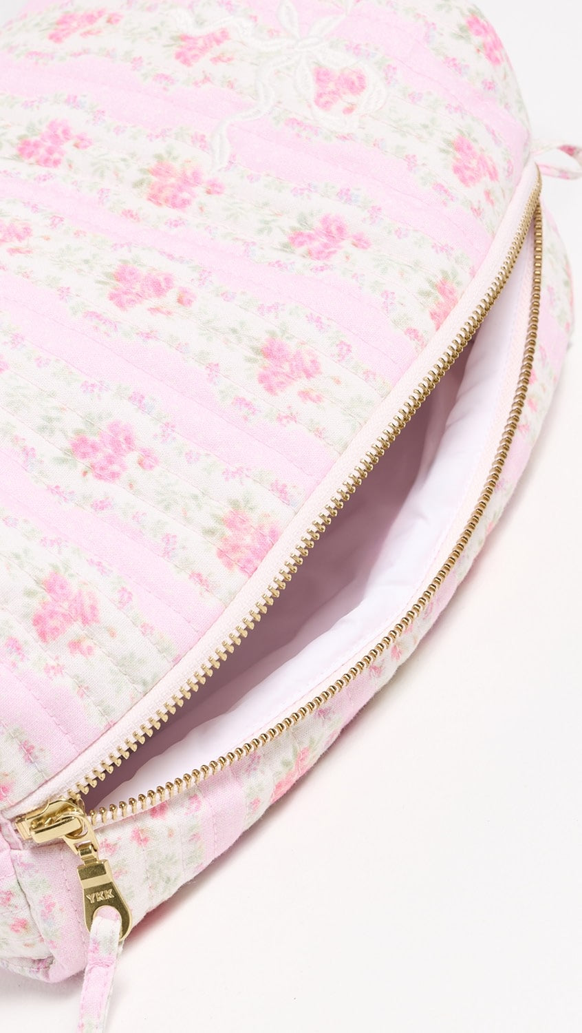 Octavia Patchwork Print Cosmetic Bag - Lady Blossom