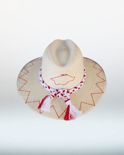 Arkansas Razorbacks + Double Zig Zag Brim Palm Hat