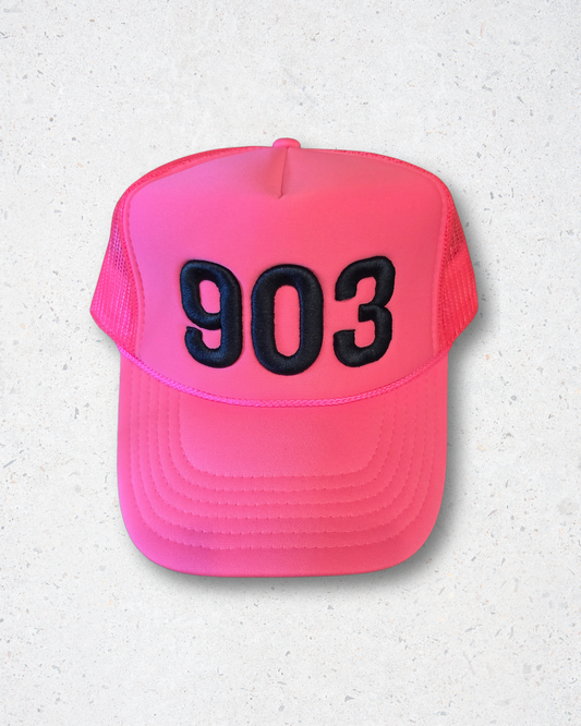 903 Trucker Hat - Pink & Navy