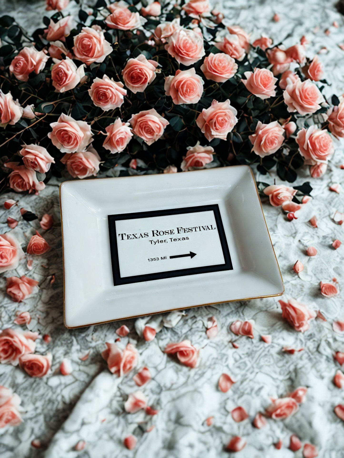 Texas Rose Festival "Marfa" Trinket Dish