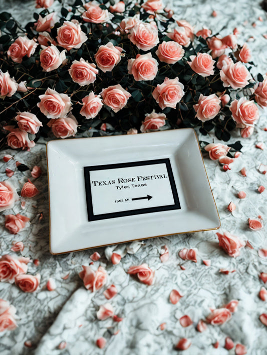 Texas Rose Festival "Marfa" Trinket Dish