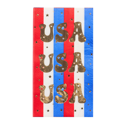 Modern Patriotic Guest Towels (20 Ct)