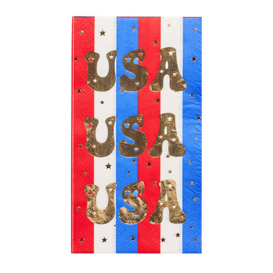 Modern Patriotic Guest Towels (20 Ct)