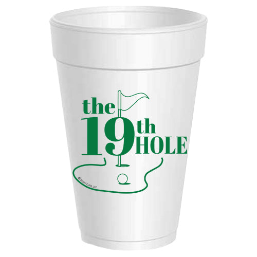 The 19th Hole Styrofoam Cups - 25 pack