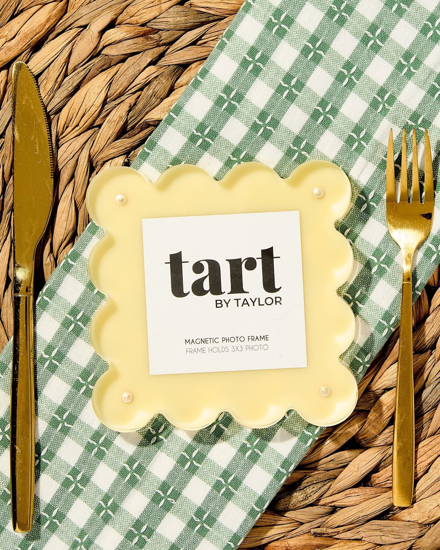 BUTTER YELLOW MINI ACRYLIC PICTURE FRAME