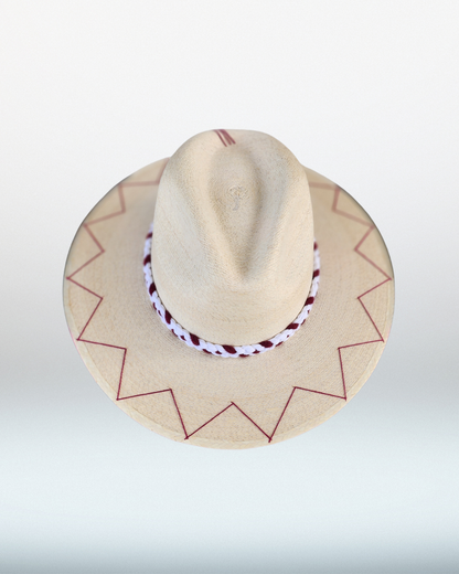 Texas A&M + Double Zig Zag Brim Palm Hat