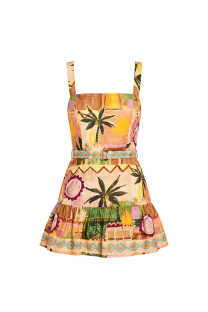 April Romper in Palm Springs - Palm Springs Print