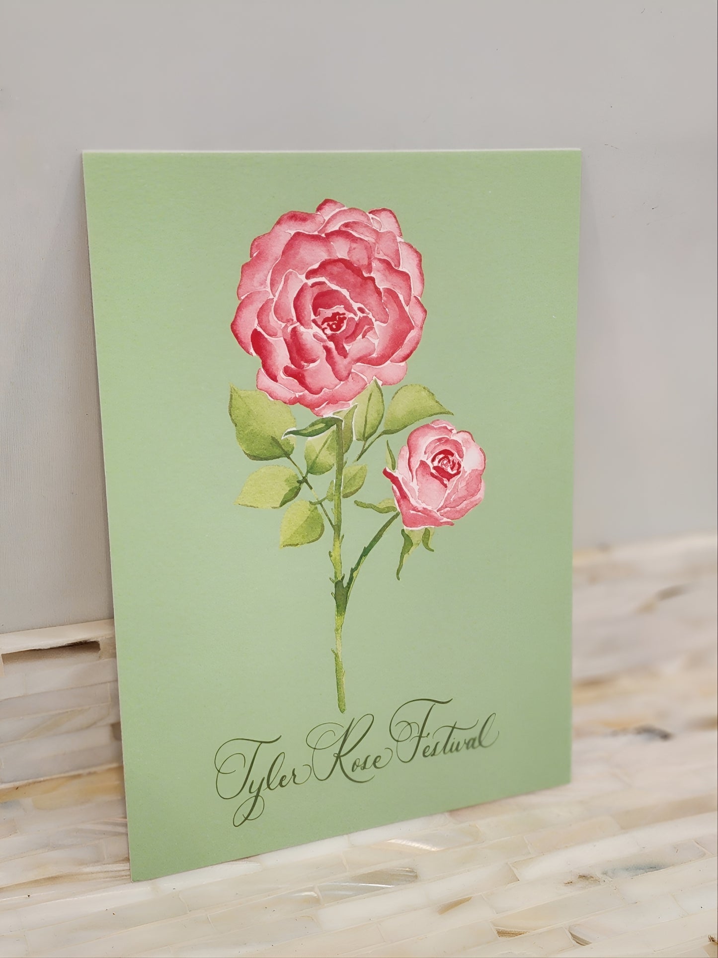 Colorful Botanical 5x7 Print - Tyler Rose Festival Rose