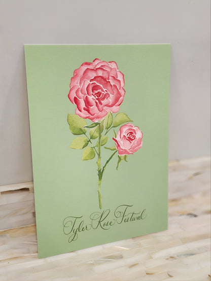 Colorful Botanical 5x7 Print - Tyler Rose Festival Rose