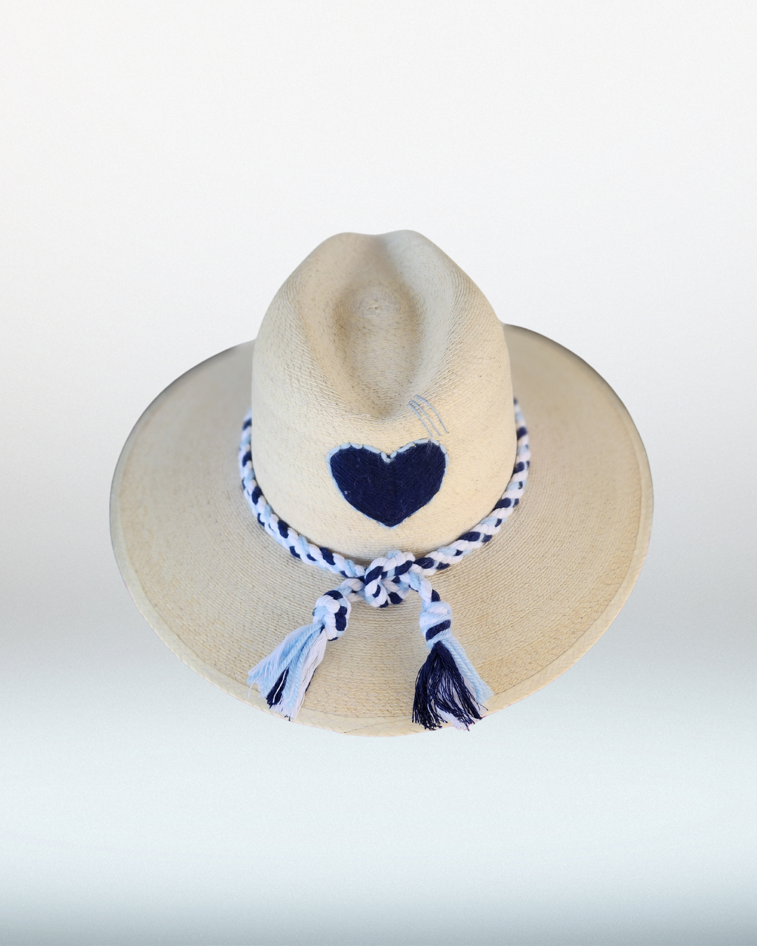 Navy Heart Palm Hat