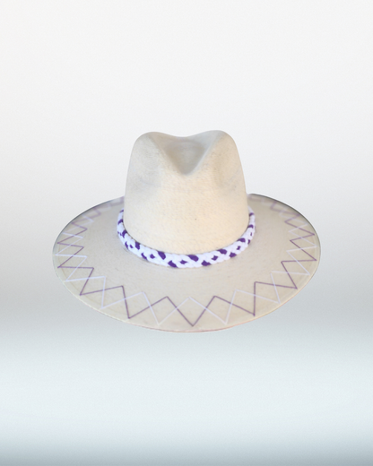 TCU + Double Zig Zag Brim Palm Hat