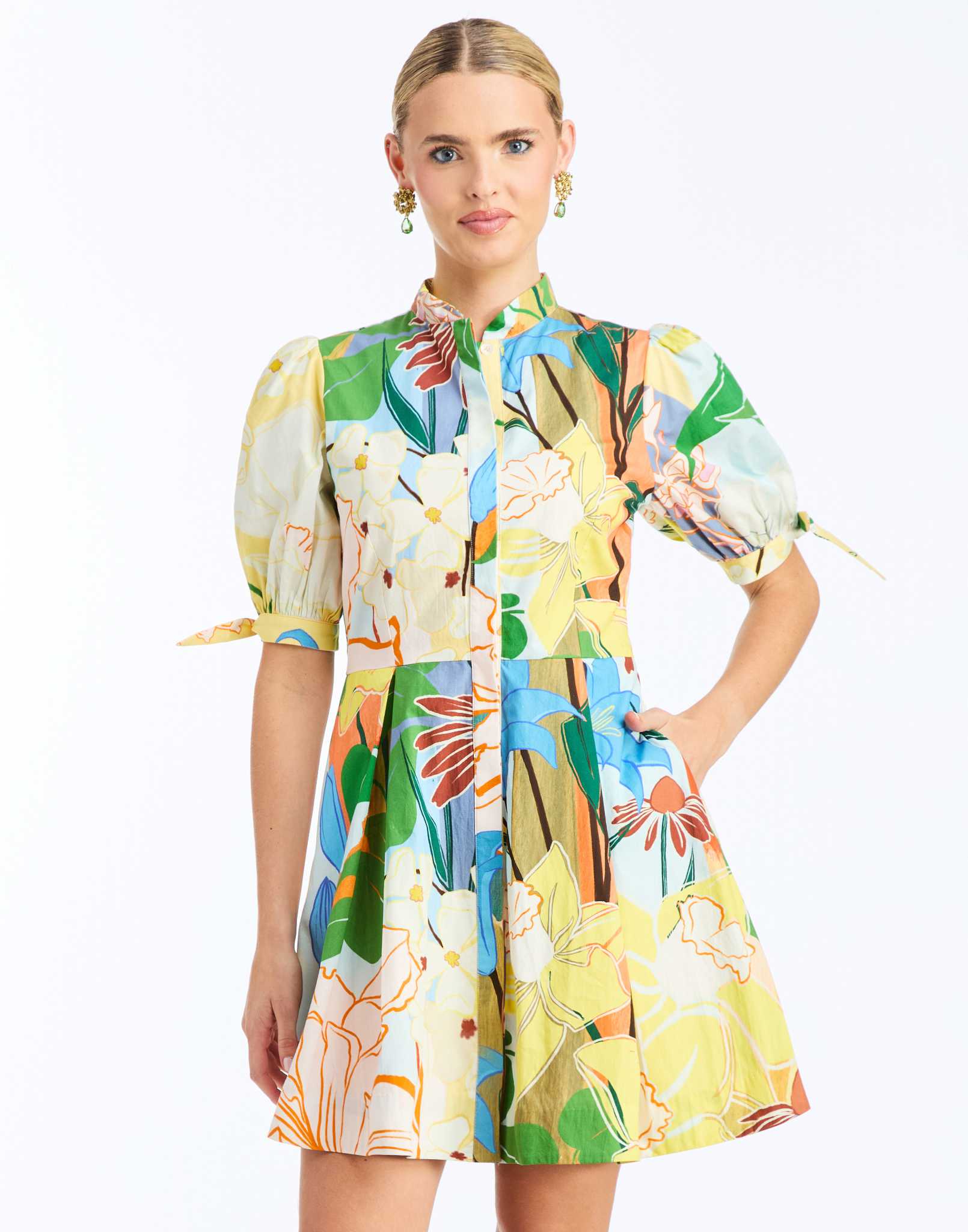 Brooklyn Mini Dress - Primrose Florals - Spinout