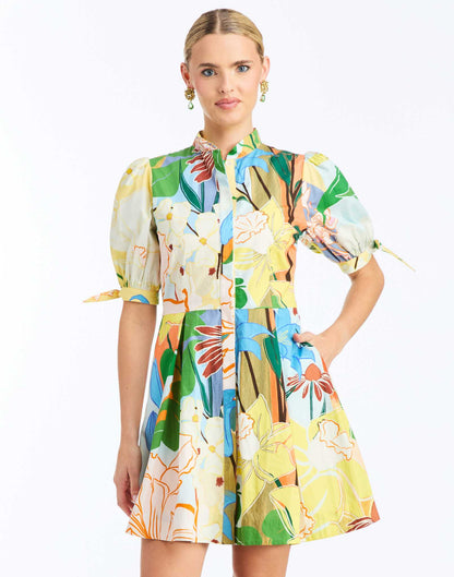 Brooklyn Mini Dress - Primrose Florals - Spinout