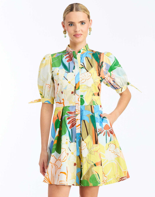 Brooklyn Mini Dress - Primrose Florals - Spinout