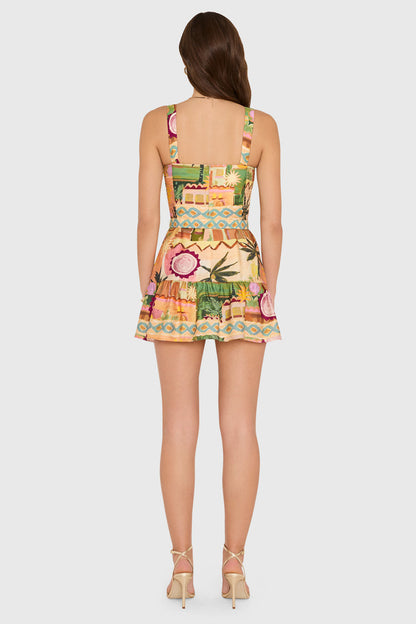 April Romper in Palm Springs - Palm Springs Print