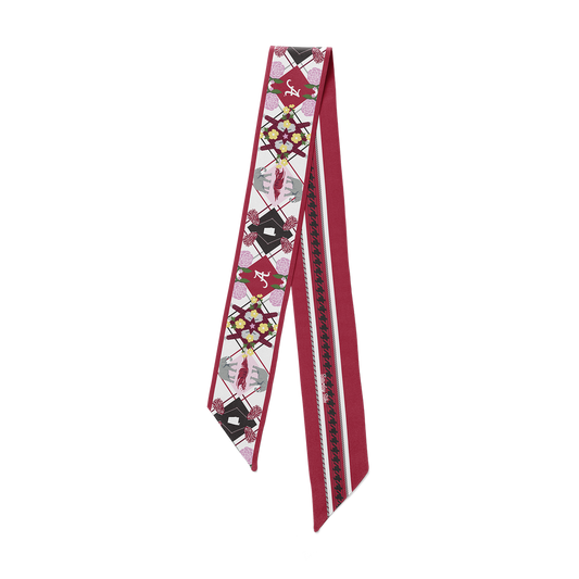 Saturday Silks - All-Star Skinny Scarf - Alabama