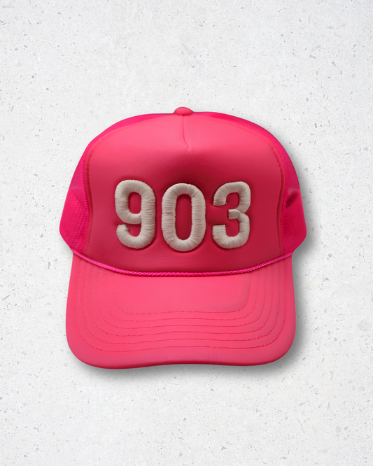 903 Trucker Hat - Pink & White