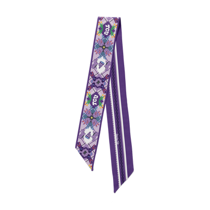Saturday Silks - All-Star Skinny Scarf - TCU