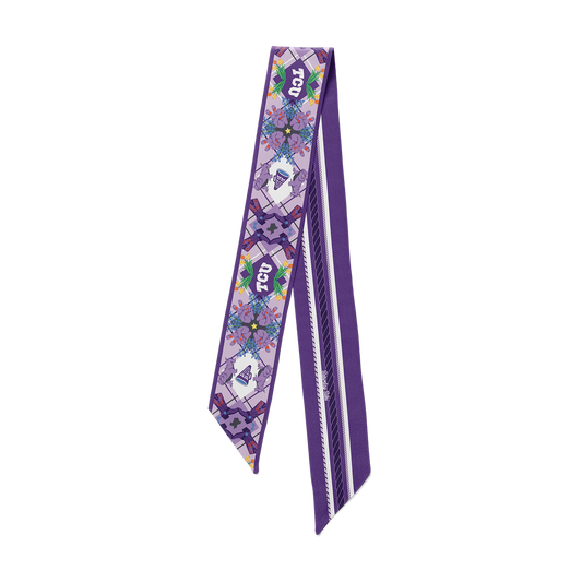 Saturday Silks - All-Star Skinny Scarf - TCU
