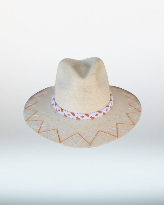 Texas + Double Zig Zag Brim Palm Hat