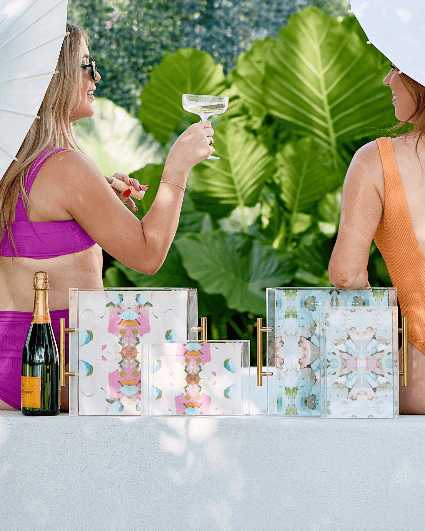 Monets Garden Pink | Laura Park x Tart Large Tray