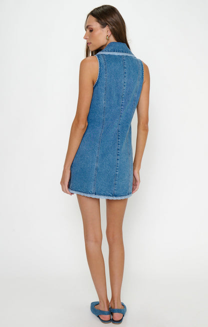 Maddox Dress - Waterfall Blue