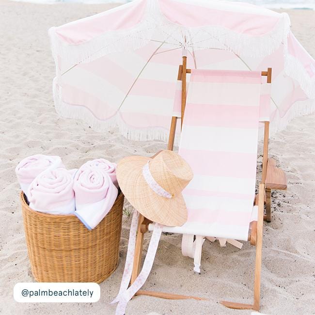Beach Towel - Pink Stripe