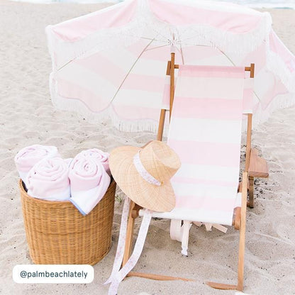 Beach Towel - Pink Stripe