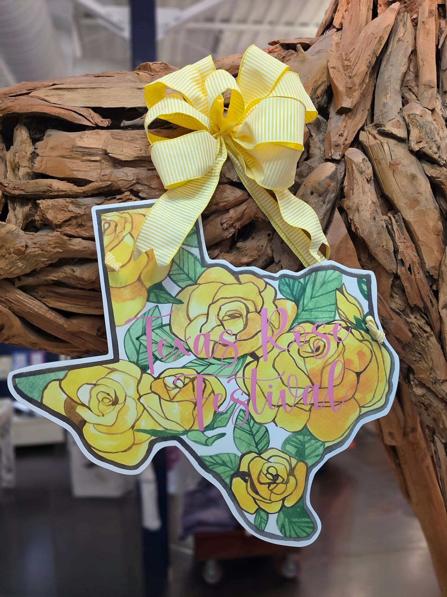 The Yellow Rose of Texas Door Hanger