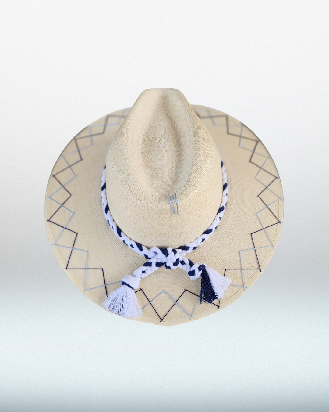 Bahamas Fish White Palm Hat