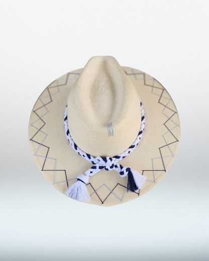 Bahamas Fish White Palm Hat