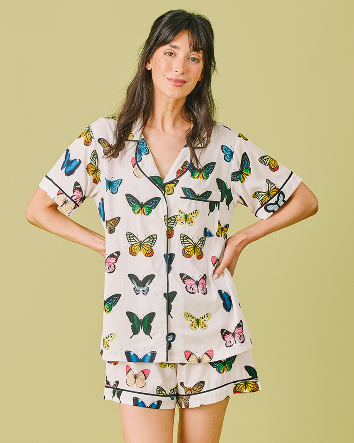 Mariposa Pajama Shorts Set
