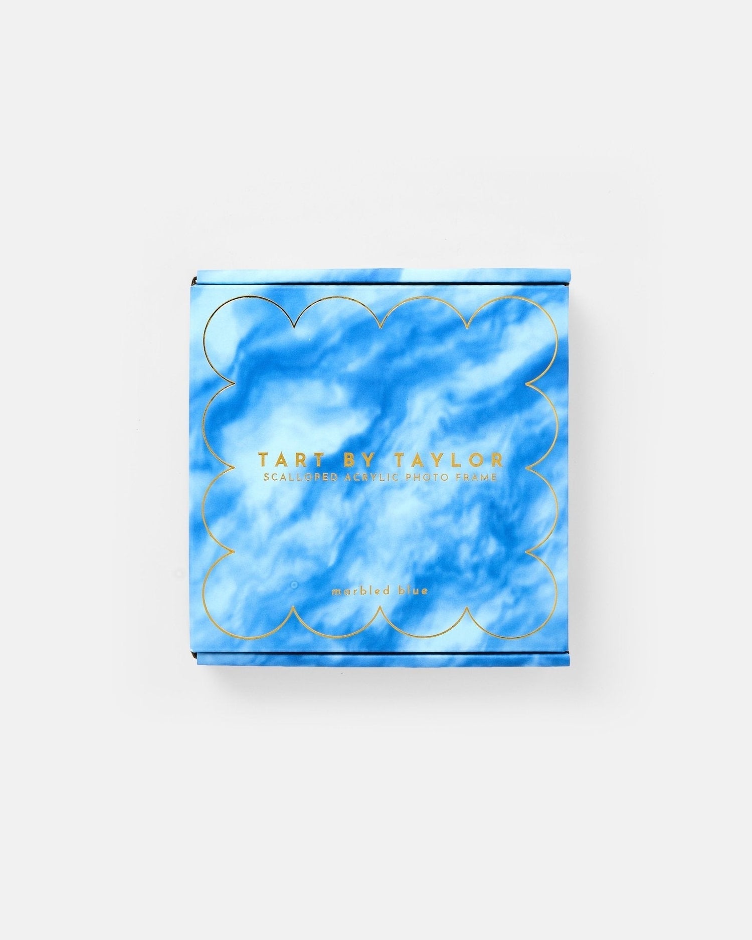 Blue Marbled Mini Acrylic Picture Frame