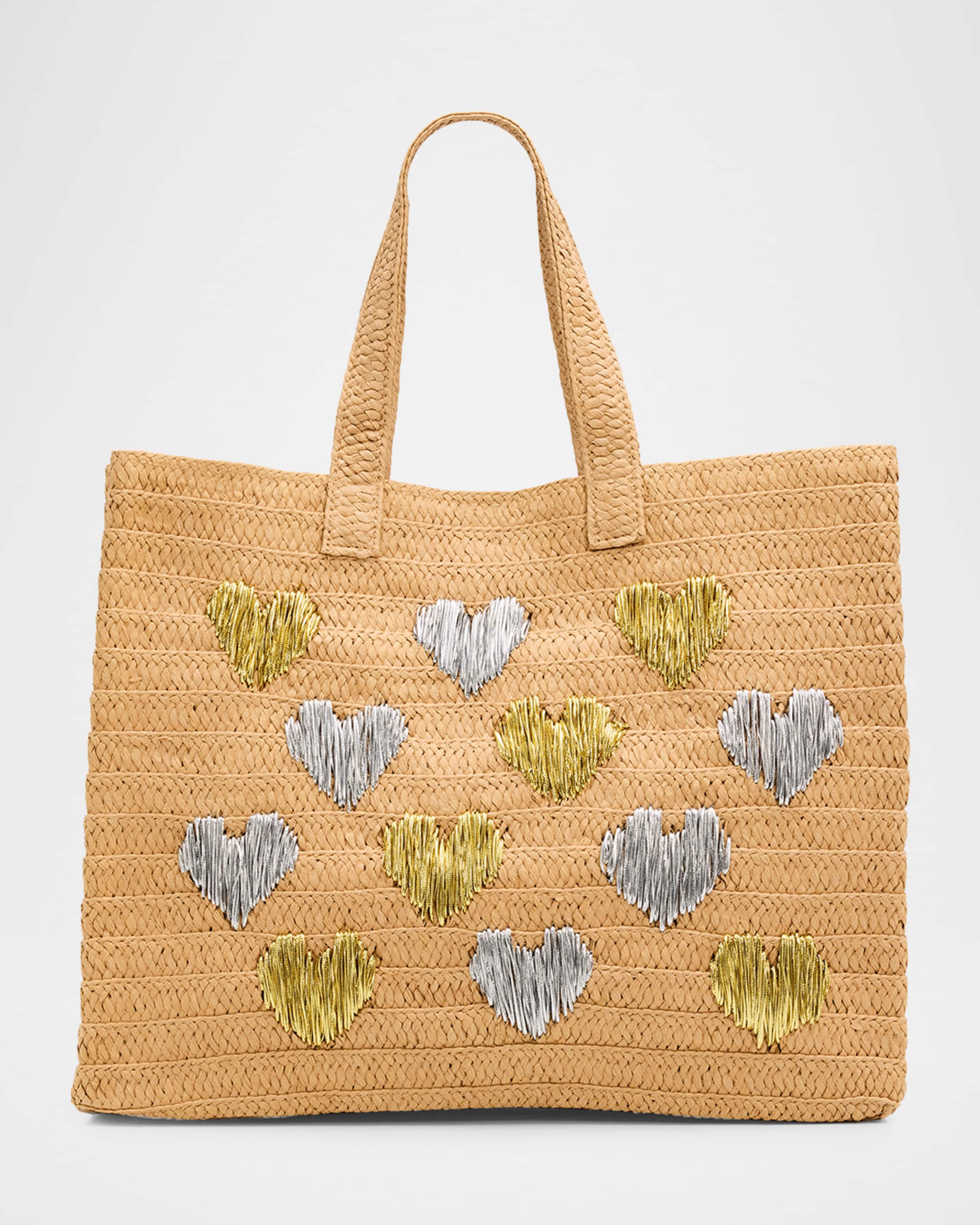 Be Mine Tote - Sand Silver/Gold