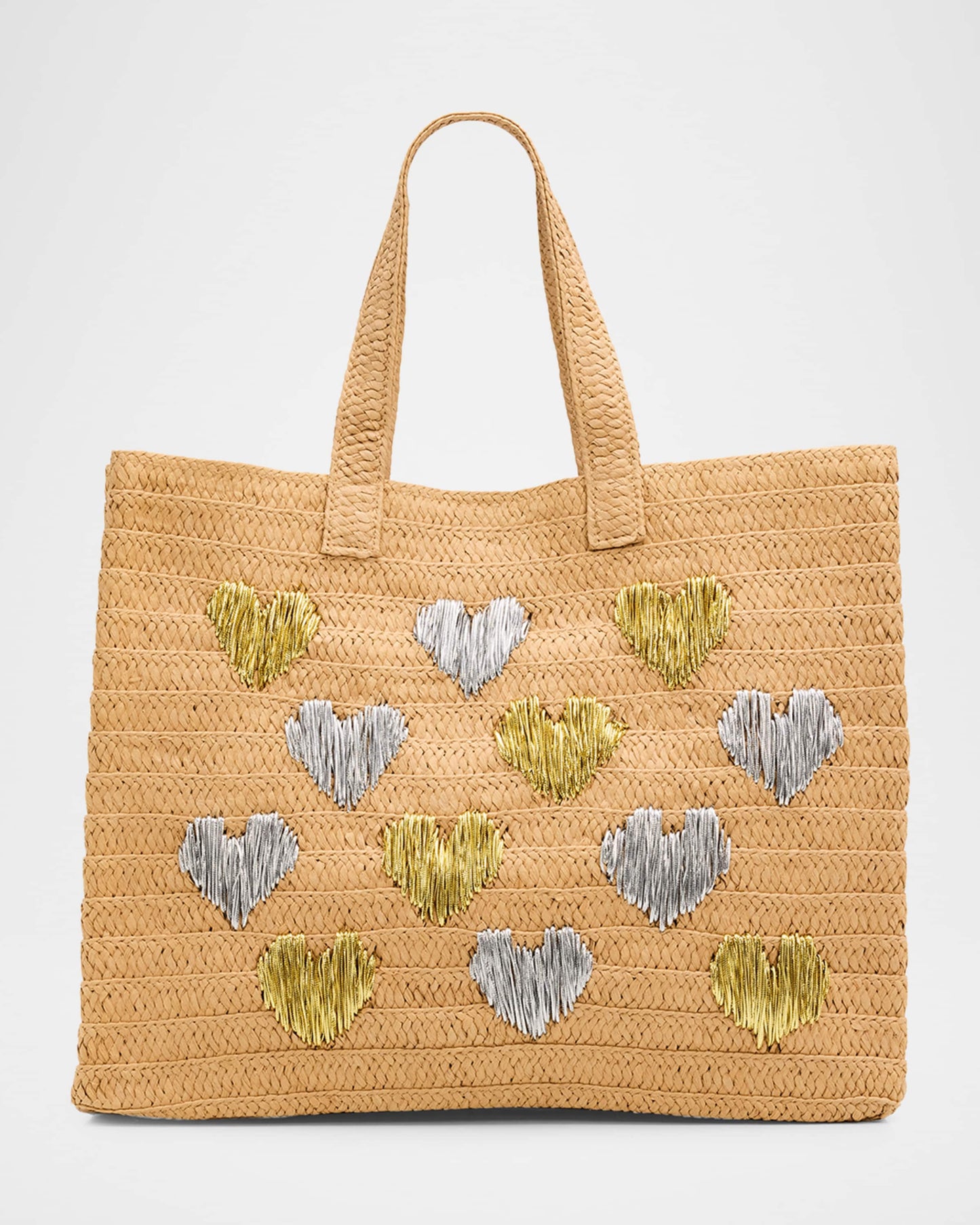 Be Mine Tote - Sand Silver/Gold