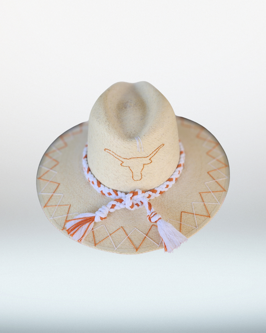 Texas + Double Zig Zag Brim Palm Hat