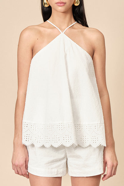 Marilyn Romper - White