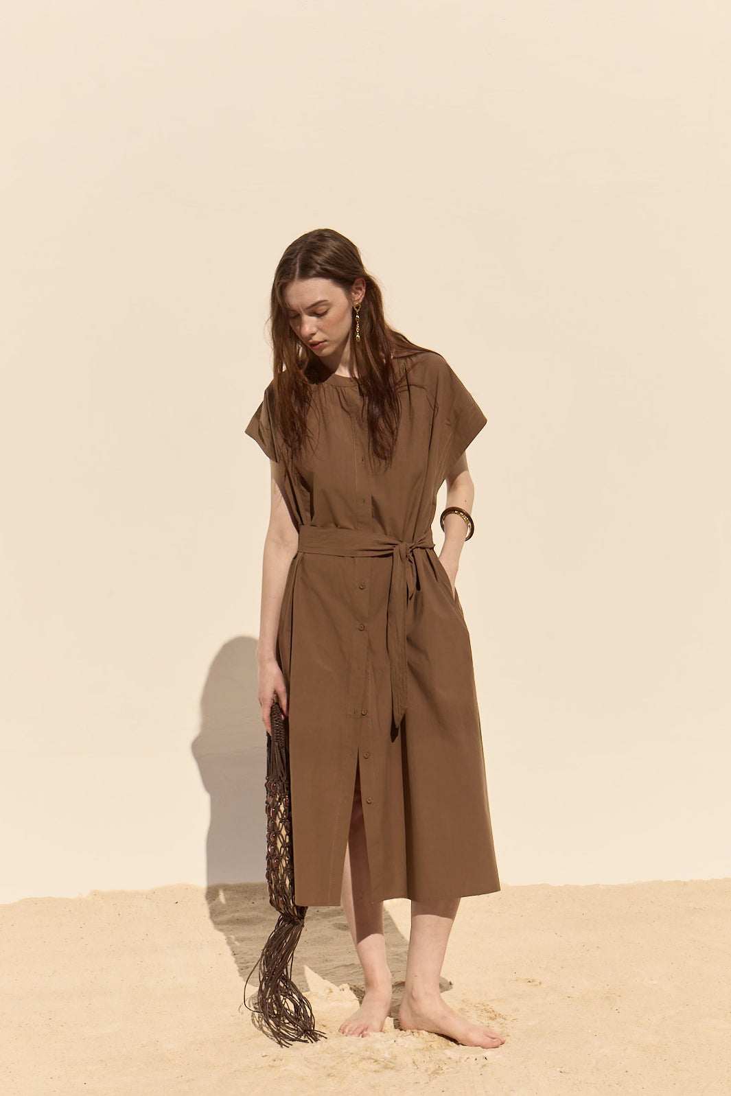 Cancela Dress - Pecan